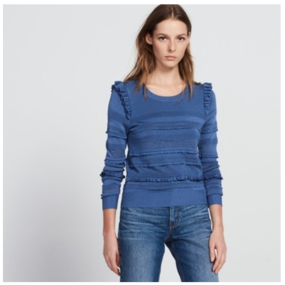 Sandro Paris Ruffle Sweater